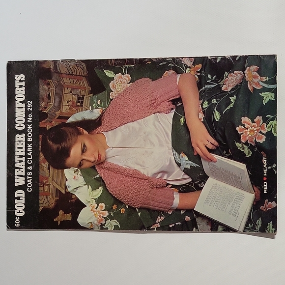 Cold Weather Comforts 1981 Coats And Clark Book No. 262 Red Heart Knitting - Picture 7 of 8
